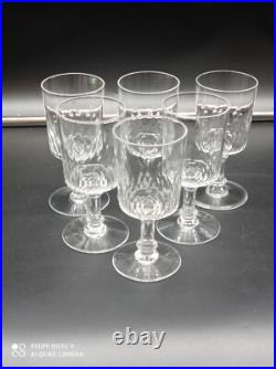 6 verres à vin en cristal de BACCARAT modèle Richelieu Champigny, 12,5cm