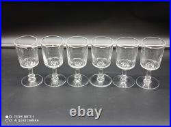 6 verres à vin en cristal de BACCARAT modèle Richelieu Champigny, 12,5cm