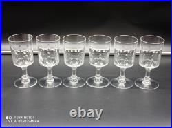 6 verres à vin en cristal de BACCARAT modèle Richelieu Champigny, 12,5cm
