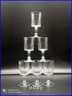 6 verres à vin en cristal de BACCARAT modèle Richelieu Champigny, 12,5cm
