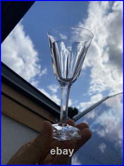 6 verres à vin en cristal de Baccarat modèle Malmaison 14,9 cm