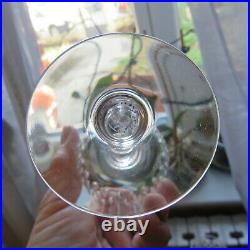 6 verres a vin en cristal de Baccarat modèle paris (grain de riz) H 13 signé