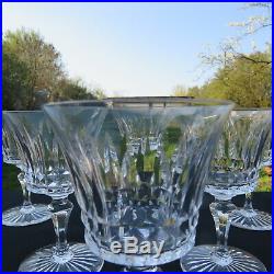 6 verres a vin en cristal de baccarat modèle Buckingham signé H 12,6 cm