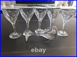 6 verres a vin en cristal de baccarat modèle duchesse de Dino H 13 cm