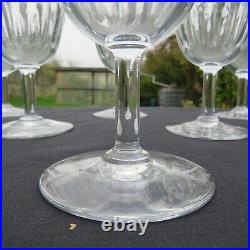 6 verres à vin en cristal de baccarat modèle lorraine signé 3