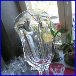 6 verres à vin en cristal de baccarat modèle malmaison H 15,2 cm