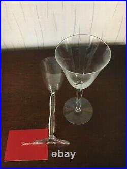 6 verres à vin modèle onde en cristal de Baccarat (prix à la pièce)