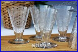6 verres à vin n°3 en cristal de Baccarat modèle Lido Burgundy wine glasses