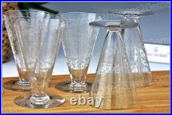 6 verres à vin n°3 en cristal de Baccarat modèle Lido Burgundy wine glasses