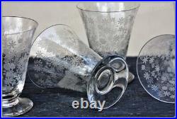 6 verres à vin n°4 cristal Baccarat Elisabeth millefiori 8,3 cm Wine glasses B
