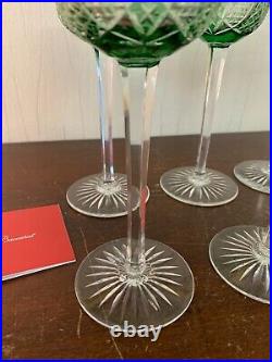 6 verres à vin overlay modèle S 1145 en cristal de Baccarat (prix à la pièce)