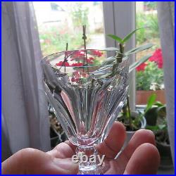 6 verres à vin rouge cristal de baccarat modèle Talleyrand signé H 8,6 cm L 2