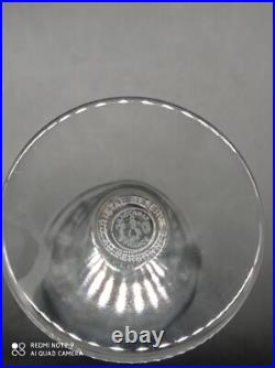 6 verres à vin rouge en cristal de BACCARAT modèle CAPRI, signé, H 15 cm