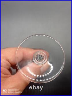 6 verres à vin rouge en cristal de BACCARAT modèle CAPRI, signé, H 15 cm