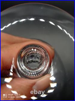 6 verres à vin rouge en cristal de BACCARAT modèle Normandie, H 14,4cm, signé