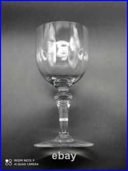 6 verres à vin rouge en cristal de BACCARAT modèle Normandie, H 14,4cm, signé