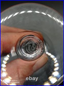 6 verres à vin rouge en cristal de BACCARAT modèle Normandie, H 14,4cm, signé