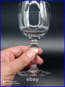 6 verres à vin rouge en cristal de BACCARAT modèle Normandie, H 14,4cm, signé