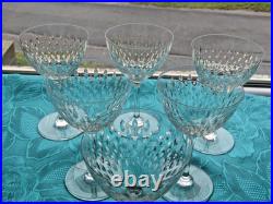 6 verres a vin rouge en cristal de Baccarat du modèle Paris grain de riz H 13,6