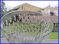 6 verres a vin rouge en cristal de Baccarat du modèle Paris grain de riz H 13,6