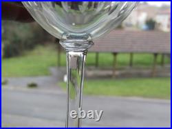 6 verres a vin rouge en cristal de Baccarat du modèle Paris grain de riz H 13,6