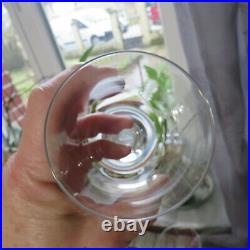 6 verres a vin rouge en cristal de baccarat José par Boris Tabacoff signé H 18