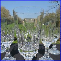 6 verres a vin rouge en cristal de baccarat modèle assas signé H 17,7 cm