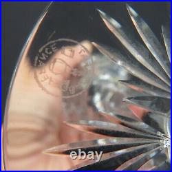 6 verres à vin rouge en cristal de baccarat modèle lagny signé H 14,5 cm lot 1