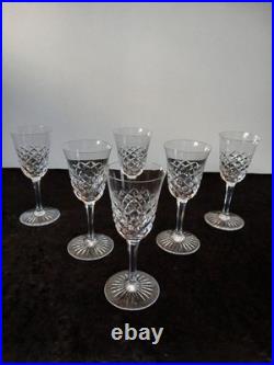 6 verres à vin rouge modèle Burgos en cristal de Baccarat (prix pour les 6)