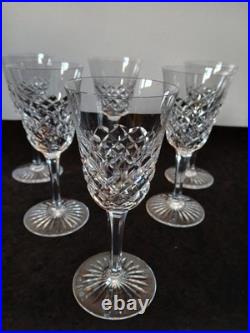 6 verres à vin rouge modèle Burgos en cristal de Baccarat (prix pour les 6)