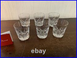 6 verres à whisky modèle étoile cristal Baccarat (prix à la pièce)