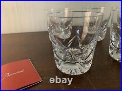 6 verres à whisky modèle étoile cristal Baccarat (prix à la pièce)