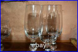 6 verres ancien cristal de Baccarat 3+3 forme Gondole uni forme circa 1910