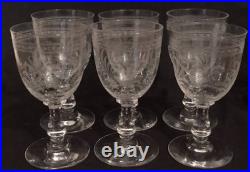 6 verres baccarat modèle fougeres 11,5 cm x 6 cm