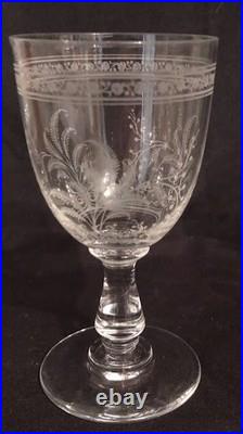 6 verres baccarat modèle fougeres 11,5 cm x 6 cm