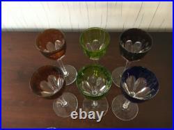 6 verres couleur modèle Genova en cristal de Baccarat (prix à la pièce)