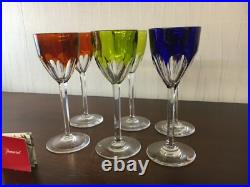 6 verres couleur modèle Genova en cristal de Baccarat (prix à la pièce)