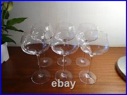 6 verres dégustations vin cristal de Baccarat modèle Montaigne Optic