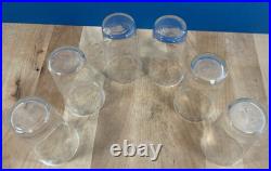 6 verres eau jus de fruit cristal grave soufflé Baccarat Saint Louis XIX XX