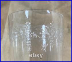 6 verres eau jus de fruit cristal grave soufflé Baccarat Saint Louis XIX XX