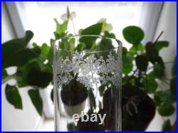 6 verres eau orangeade cristal BACCARAT SEVIGNE gravés anciens 12 cm