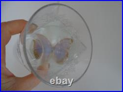 6 verres eau orangeade cristal BACCARAT SEVIGNE gravés anciens 12 cm
