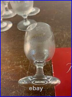6 verres en cristal de Baccarat (prix des 6 verres)