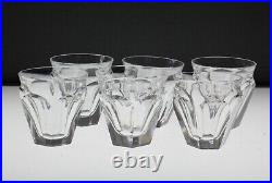6 verres en cristal de baccarat modèle Talleyrand H 6 cm signés
