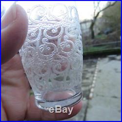 6 verres en cristal de baccarat modèle rohan H 6,5 cm