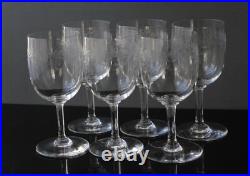 6 verres en cristal de baccarat modèle sévigné H12.5 cm