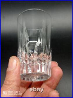 6 verres gobelet à thé ou Vin en cristal de BACCARAT modèle SPEAR, H 9cm, signés