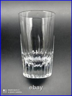 6 verres gobelet à thé ou Vin en cristal de BACCARAT modèle SPEAR, H 9cm, signés