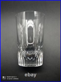6 verres gobelet à thé ou Vin en cristal de BACCARAT modèle SPEAR, H 9cm, signés