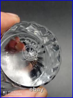 6 verres gobelet à thé ou Vin en cristal de BACCARAT modèle SPEAR, H 9cm, signés